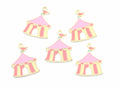 Carnival Charms Pink and Purple Enamel Charms - Carousel - Carnival Tent